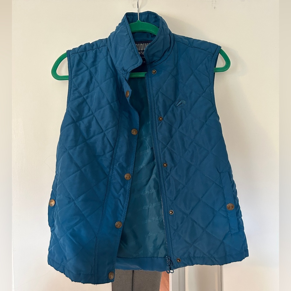 Blue Riding Sport Quilted Vest Medium
